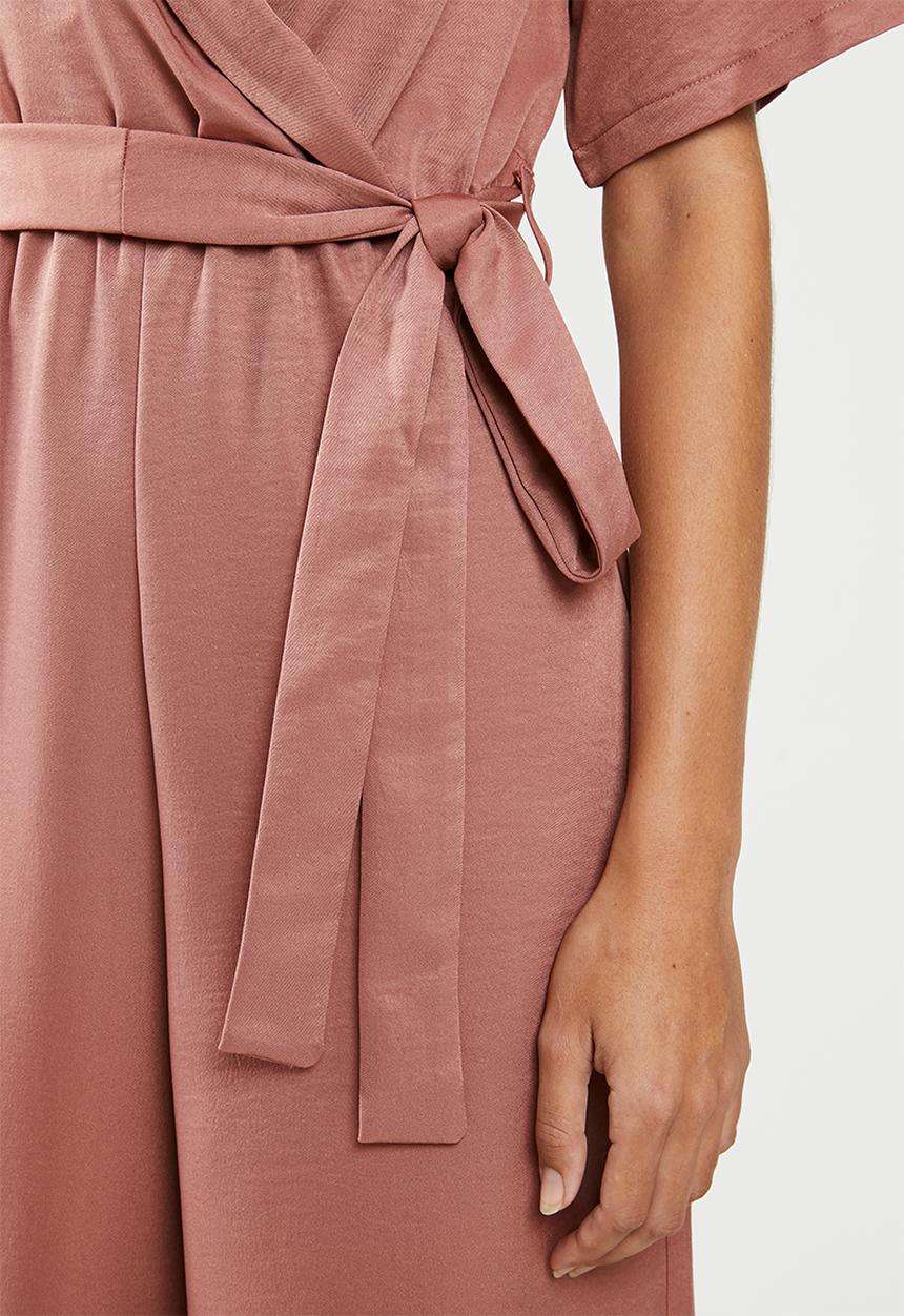 edit - Wrap jumpsuit - pink