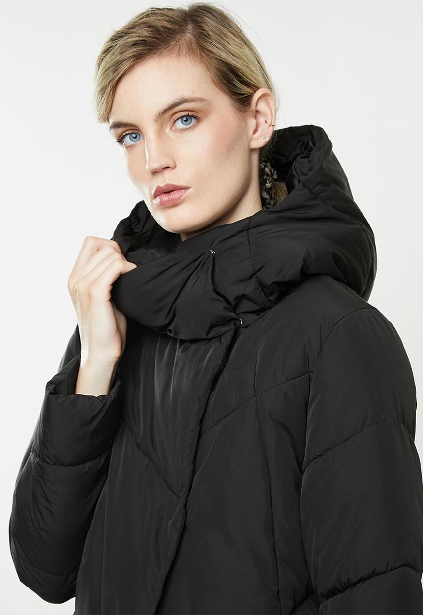 Jacqueline de Yong - Lidya padded hood jacket - black
