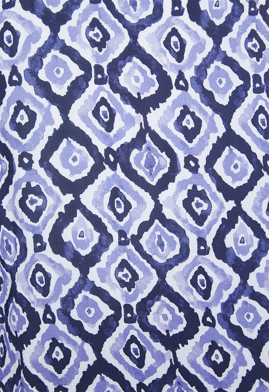 edit - Long kimono - blue & white 