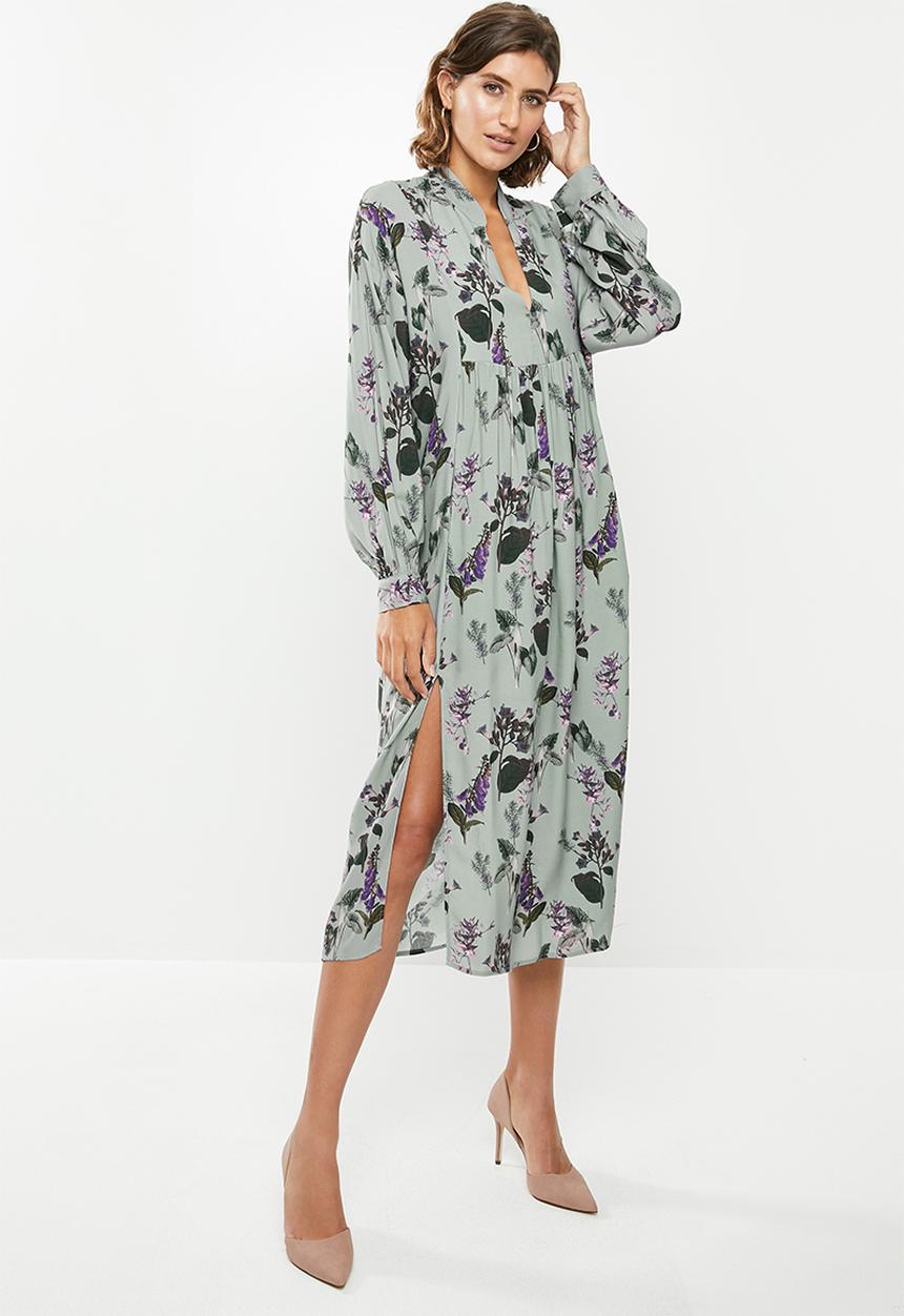 edit - Soft waist midi dress - multi