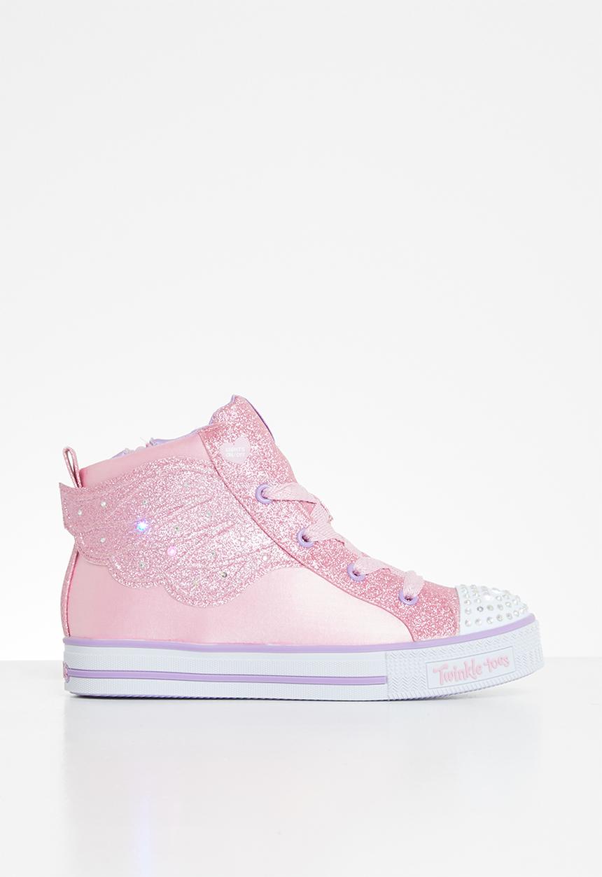 Skechers - Girls twinkle lites - pink & purple 