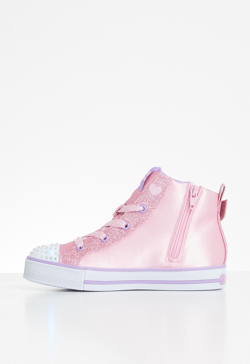 Skechers - Girls twinkle lites - pink & purple 
