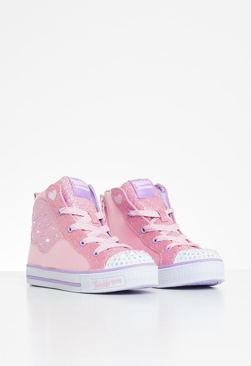 Skechers - Girls twinkle lites - pink & purple 