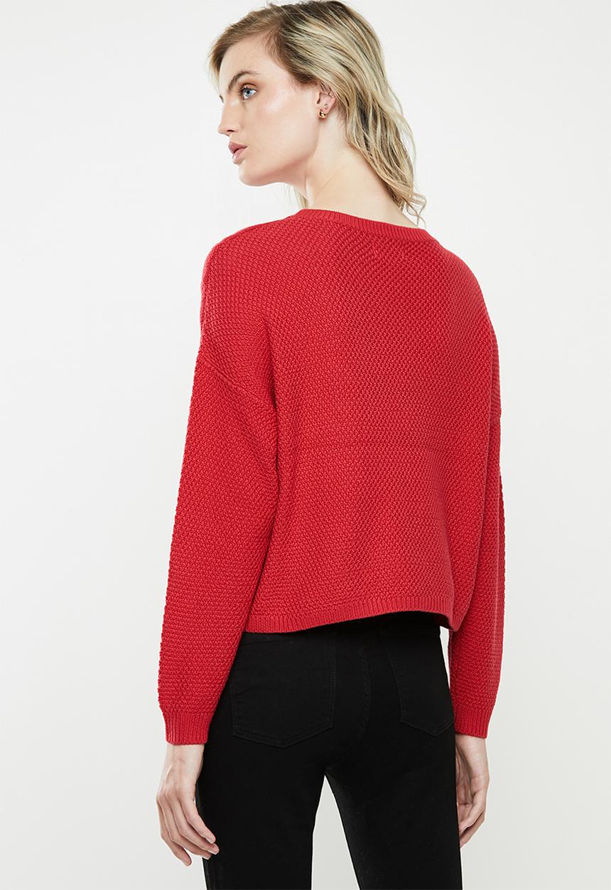 ONLY - Sara long sleeve pullover - toreador