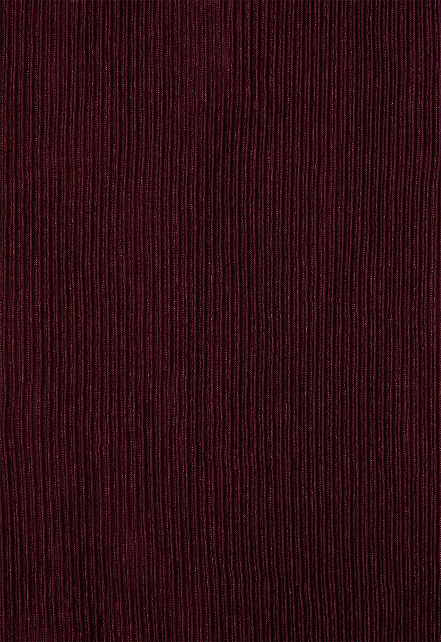 edit - Plisse trousers - burgundy