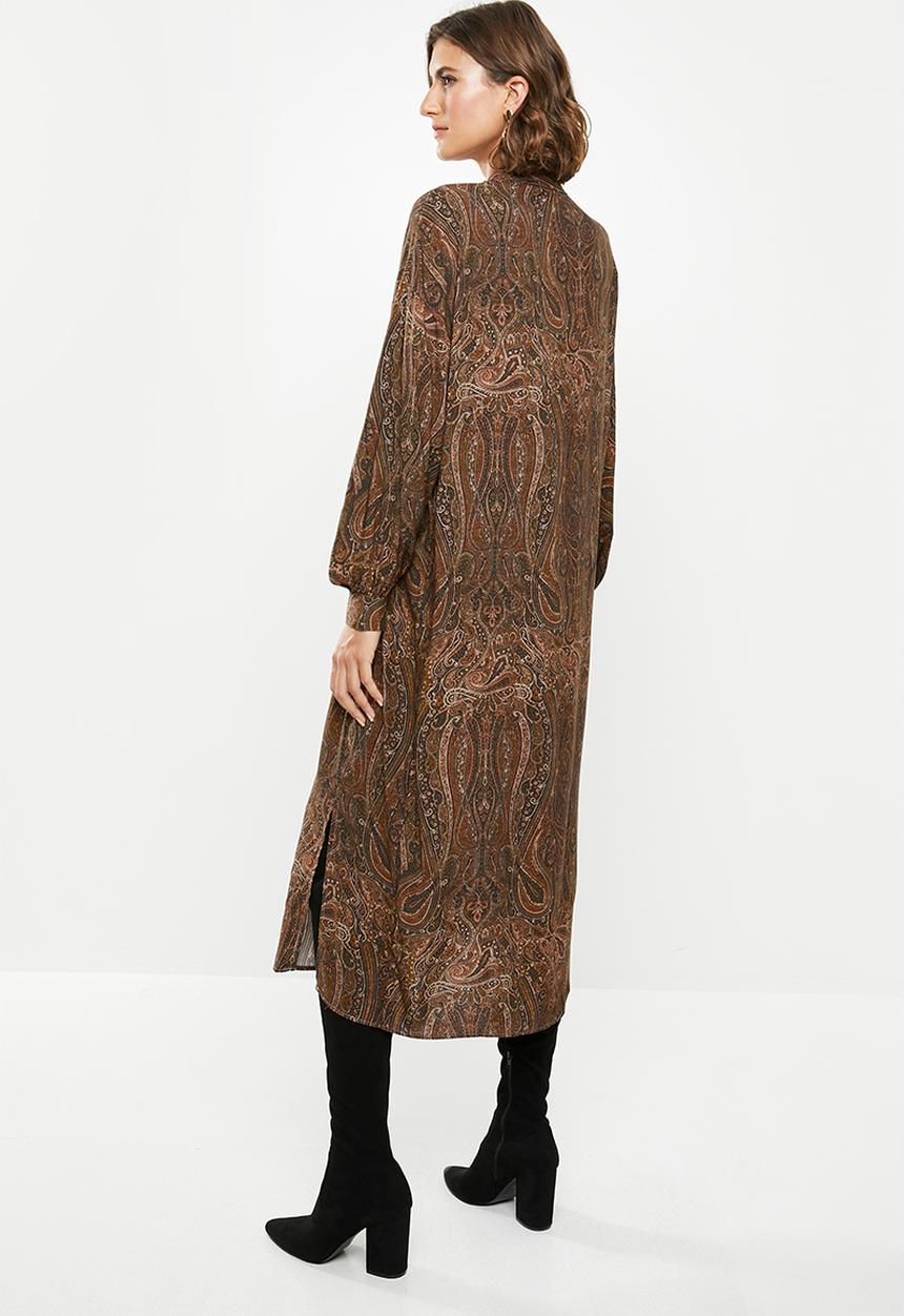 edit - Soft waist midi dress - paisley