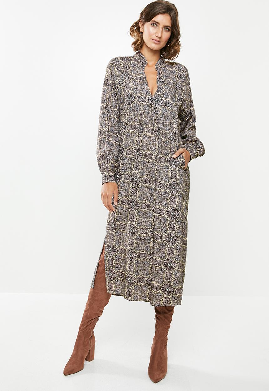 edit - Soft waist midi dress - floral