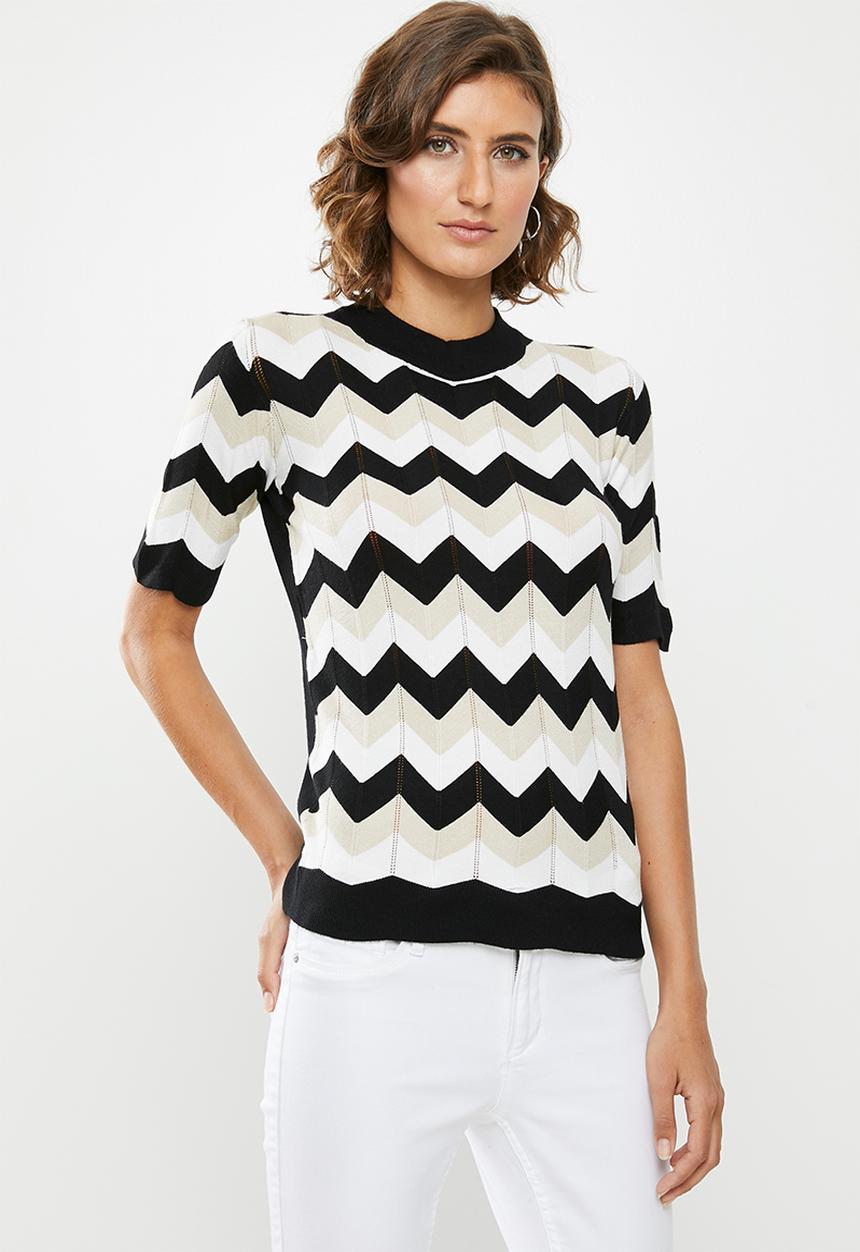 Jacqueline de Yong - Groningen short sleeve jersey - multi 