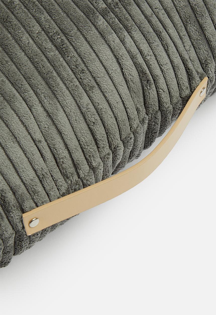 H&S - Corduroy cushion - charcoal
