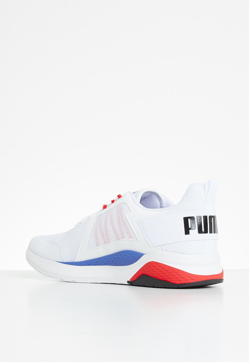 PUMA - Anzarun - puma white-puma black-high risk red