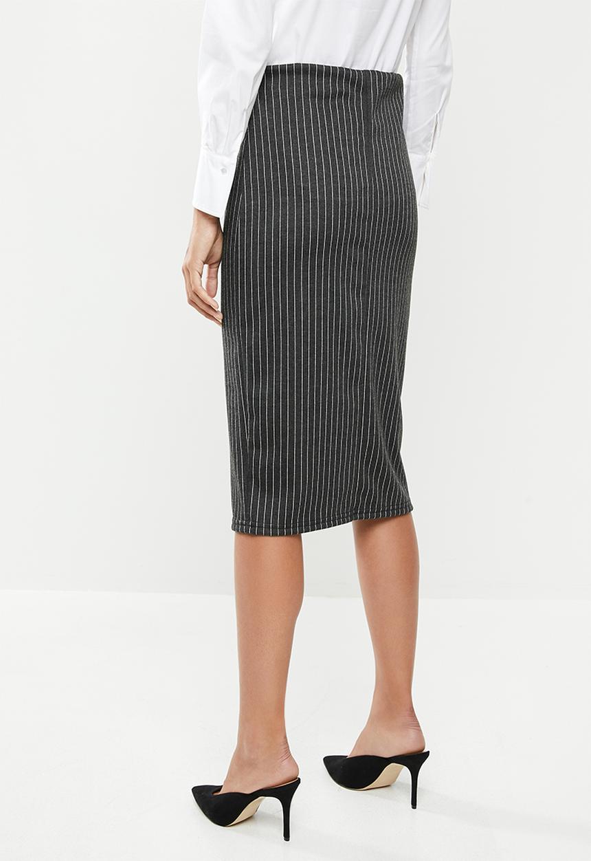 edit - Pull on pencil skirt - stripe