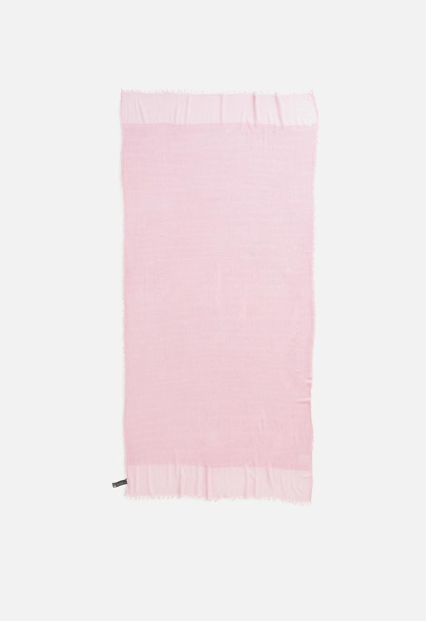 MANGO - Frayed edge scarf - pink