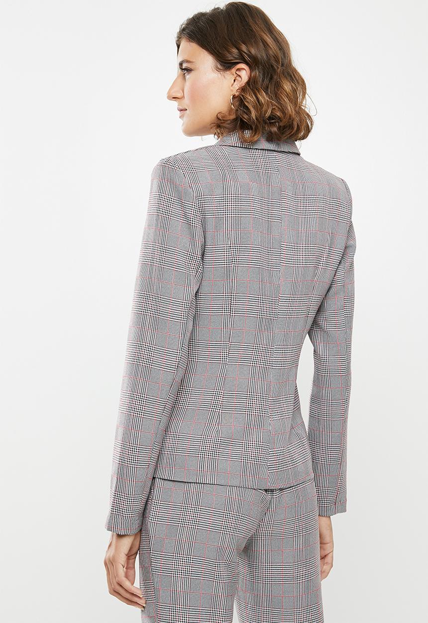 edit - Classic suit blazer - check