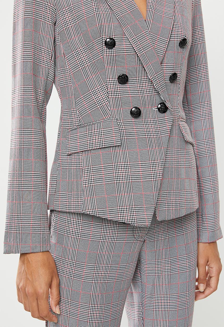 edit - Classic suit blazer - check