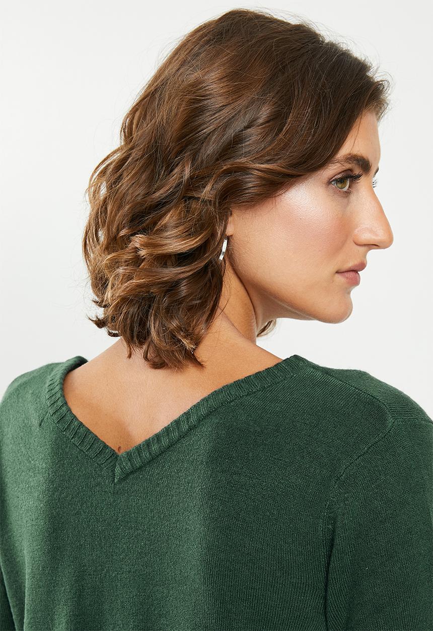 Jacqueline de Yong - Valley treats long sleeve dress - green