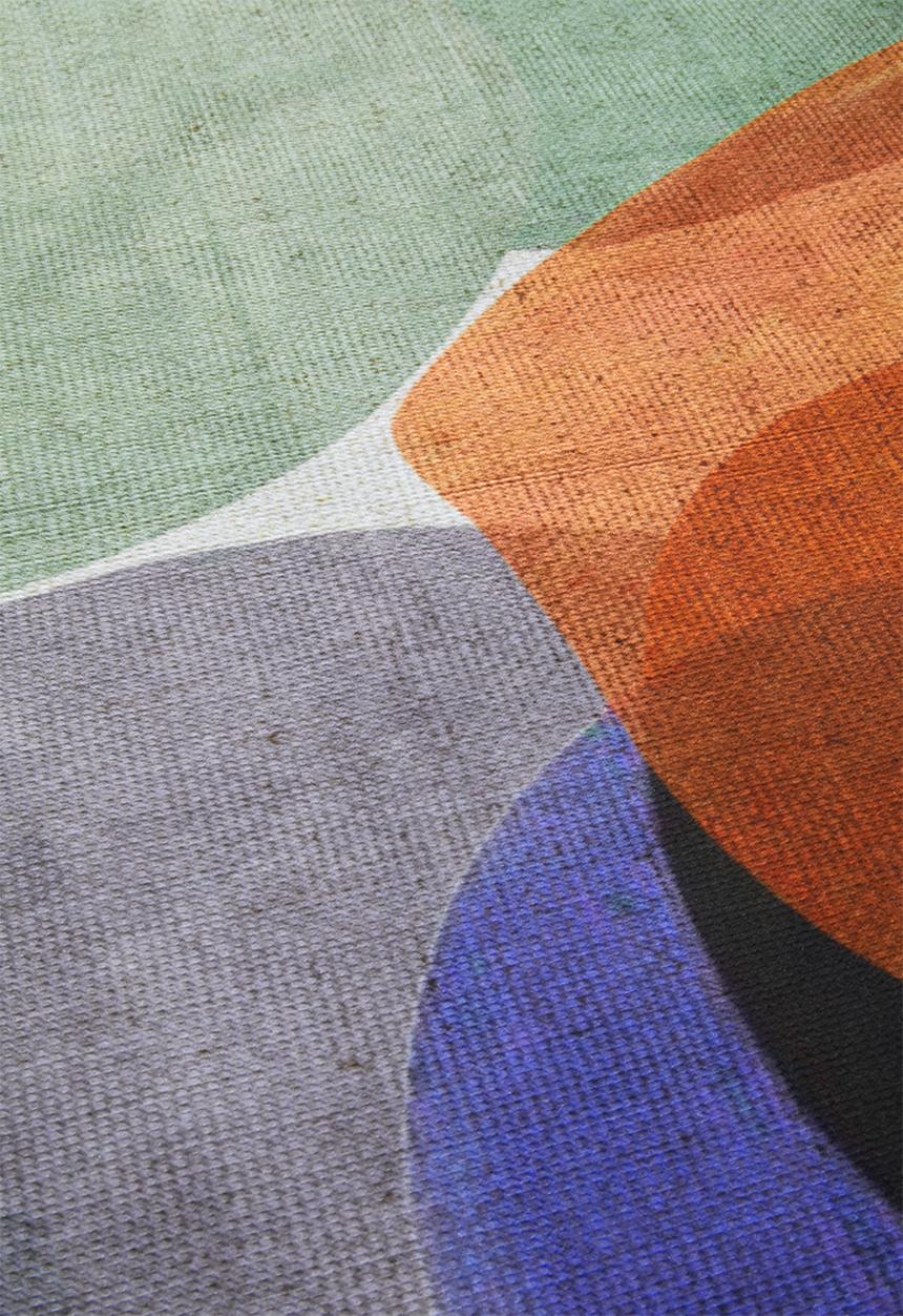 Hertex Haus - E&c crater soil round rug - multi