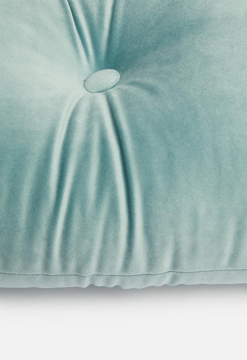 Sixth Floor - Button cushion - blue