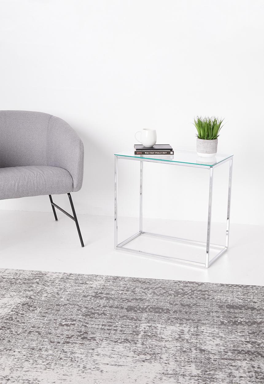Sixth Floor - Cilla side table - chrome
