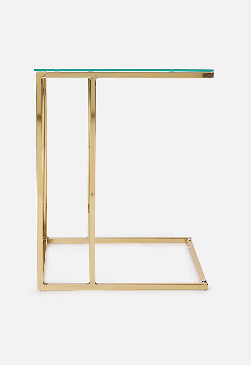 Sixth Floor - Cilla c side table - gold