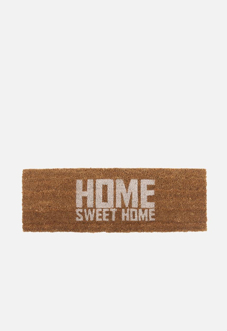 Present Time - Home sweet home door mat - white