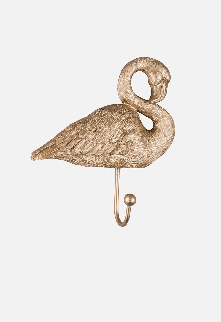 Present Time - Flamingo coat hook - gold