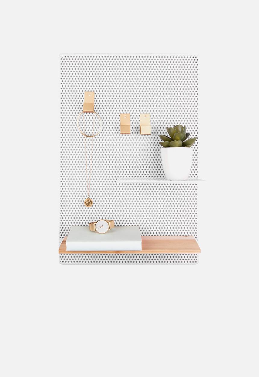 Present Time - Perky mesh memo board - white