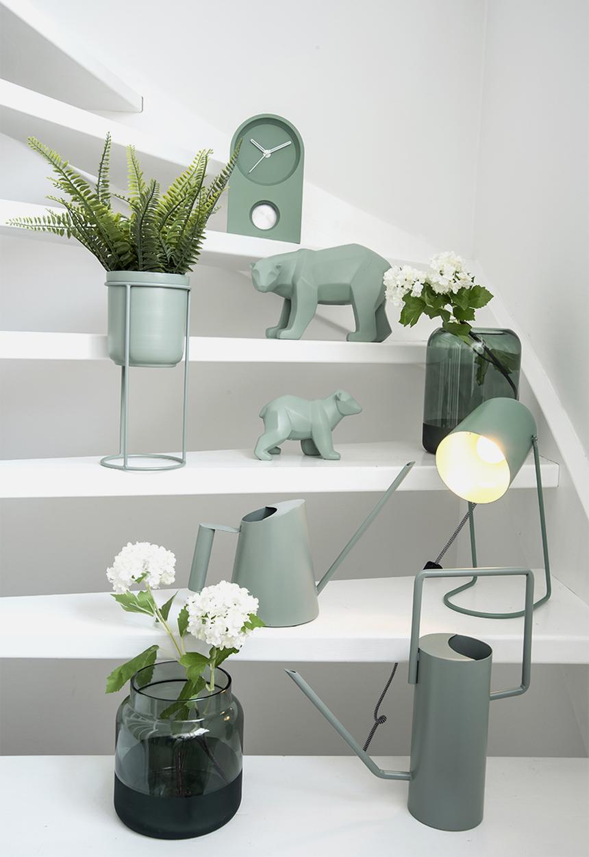 Present Time - Taut wall/table clock - green