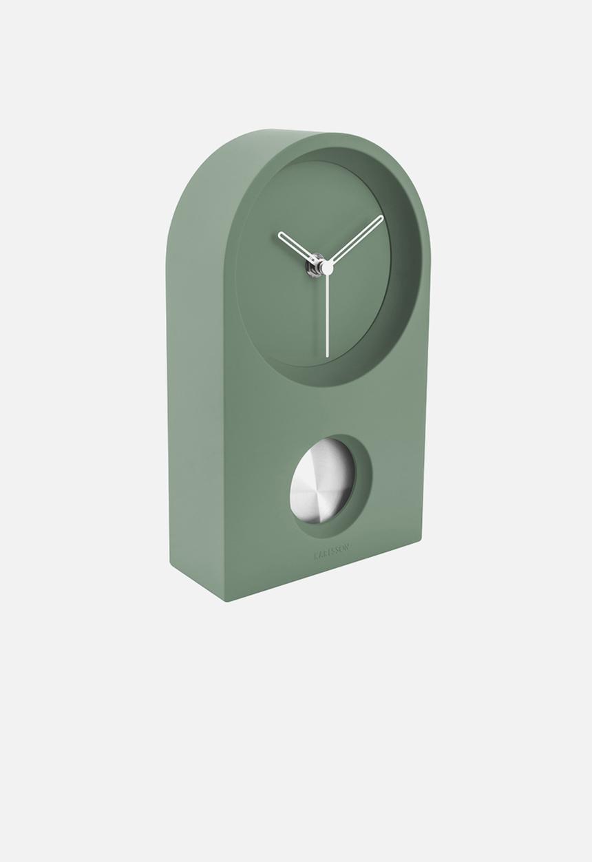 Present Time - Taut wall/table clock - green