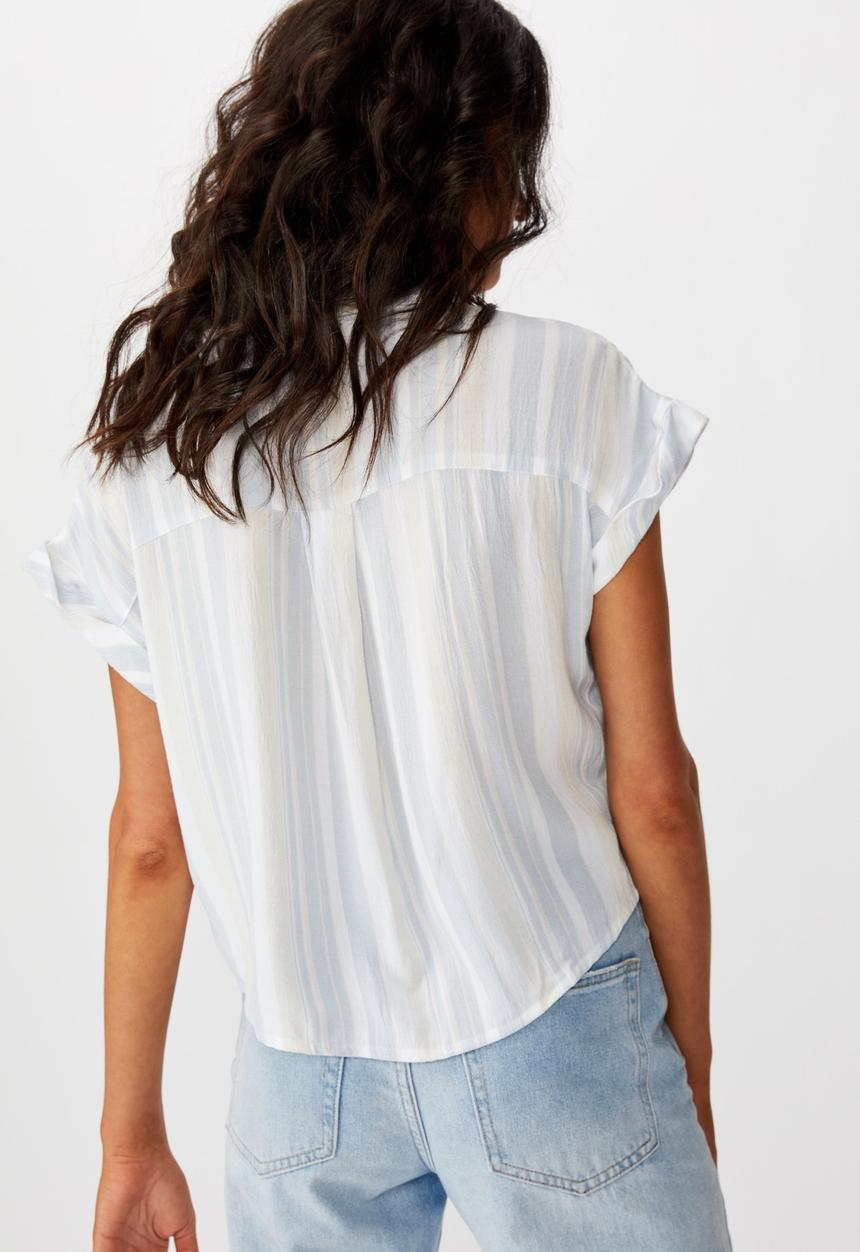Cotton On - Emily chopped short sleeve shirt - multi