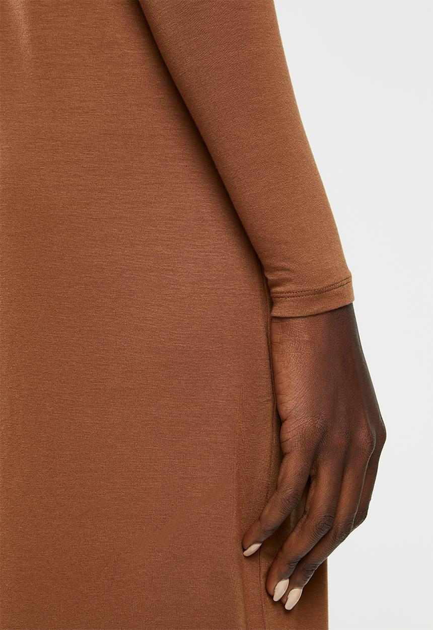 Vero Moda - Gava roll neck dress - brown