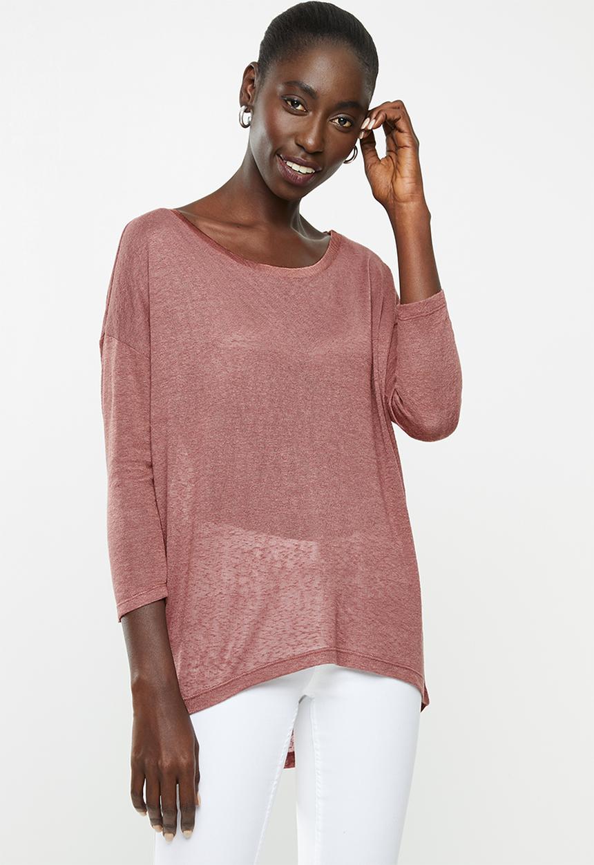 ONLY - Minnaelcos 3/4 top - pink 
