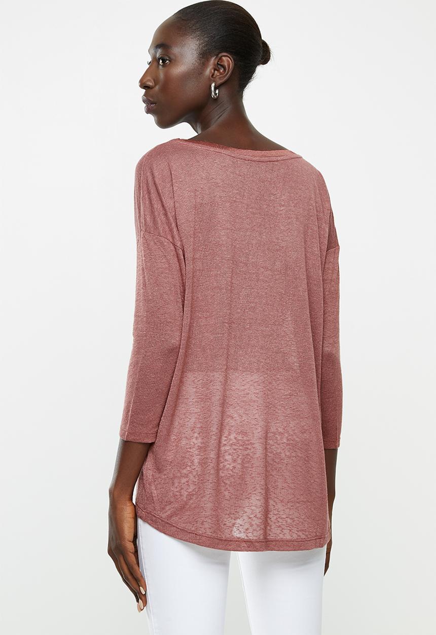ONLY - Minnaelcos 3/4 top - pink 