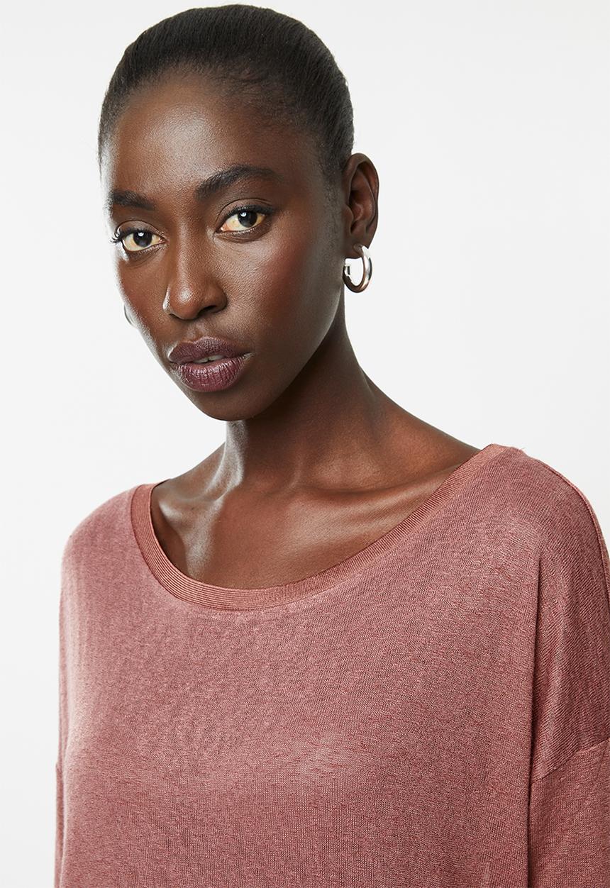 ONLY - Minnaelcos 3/4 top - pink 