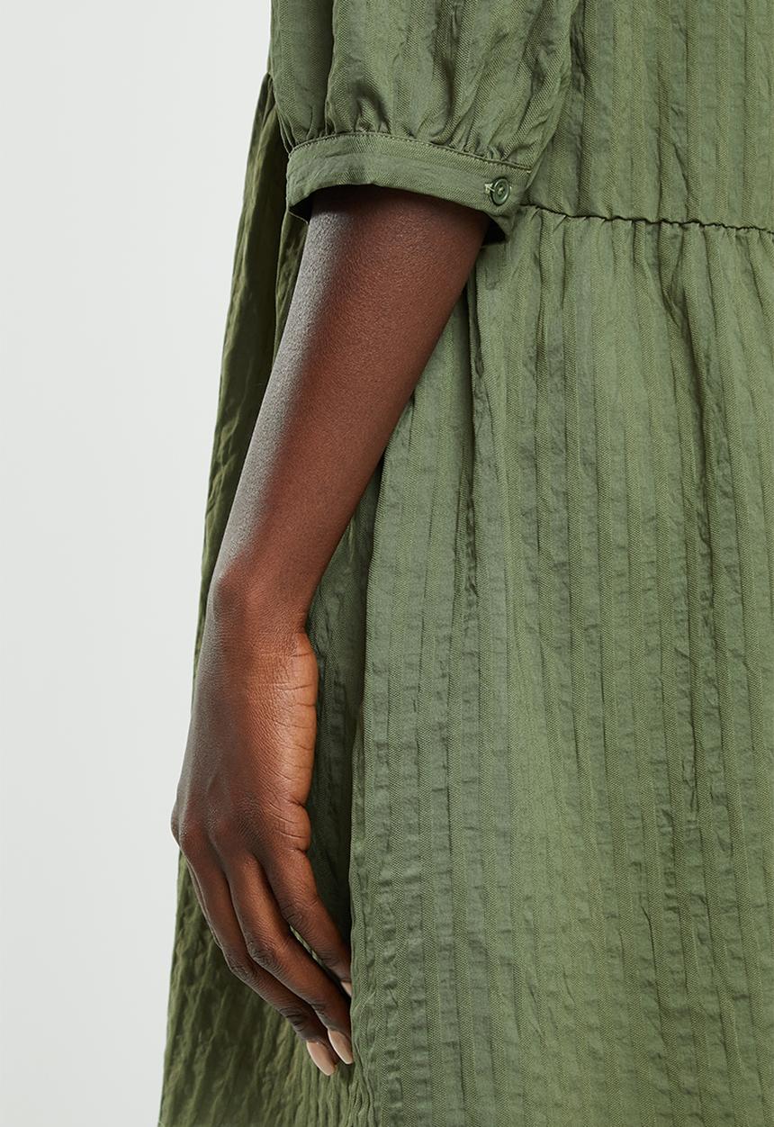 Vero Moda - Nicoline 3/4 striped tunic - khaki