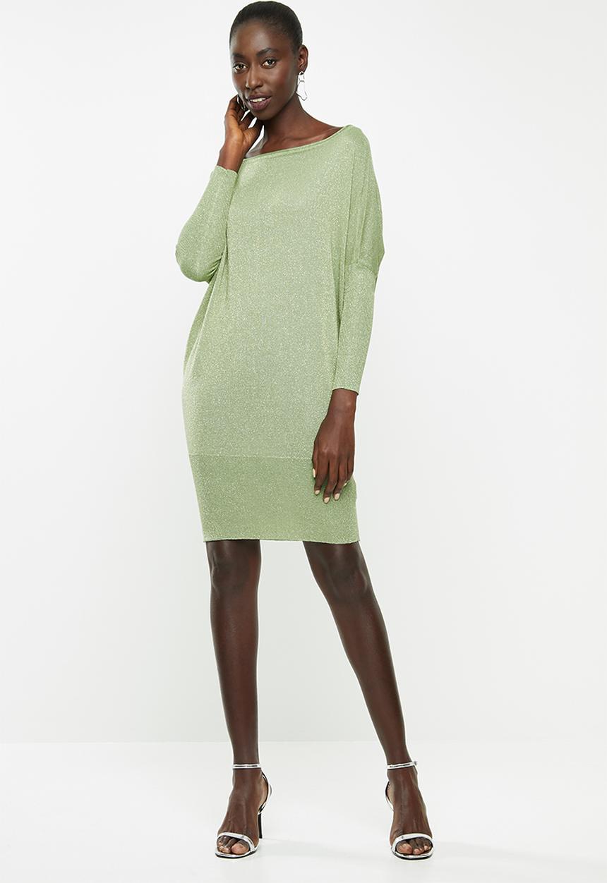 ONLY - Skylar long sleeve dress - green 