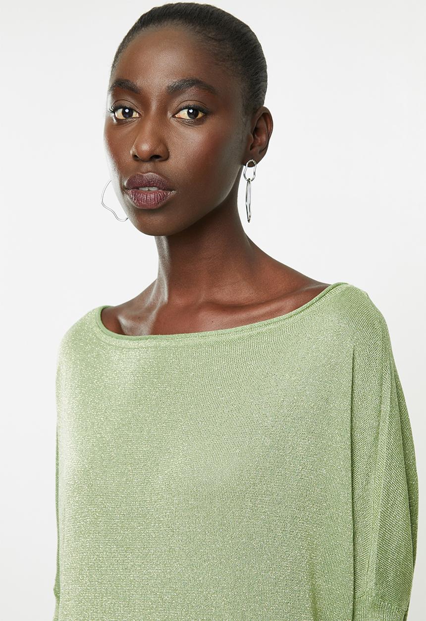 ONLY - Skylar long sleeve dress - green 