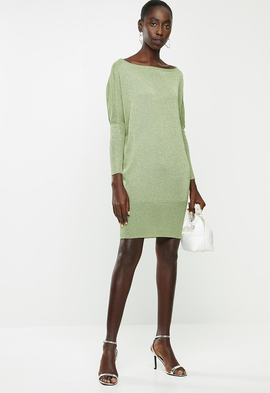 ONLY - Skylar long sleeve dress - green 