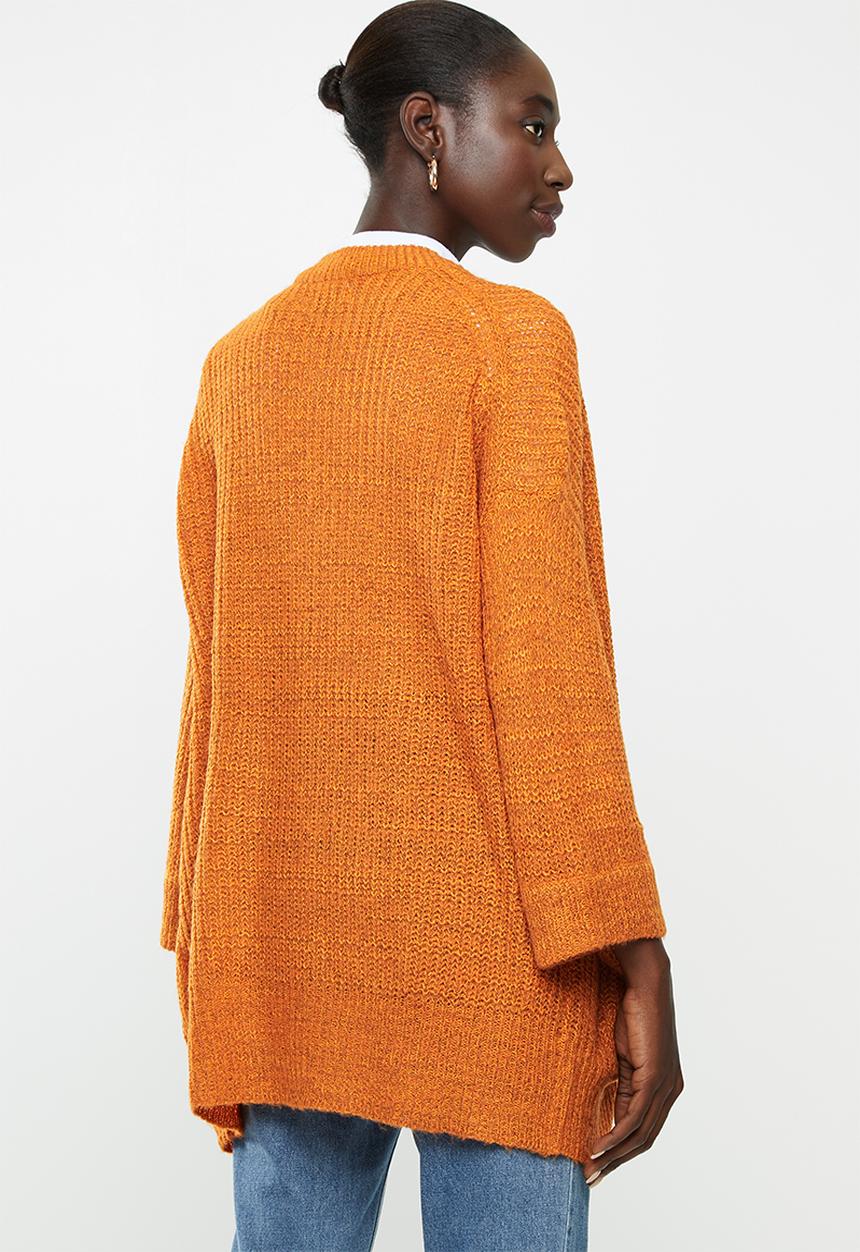Jacqueline de Yong - Tammy boxy cardi - orange 