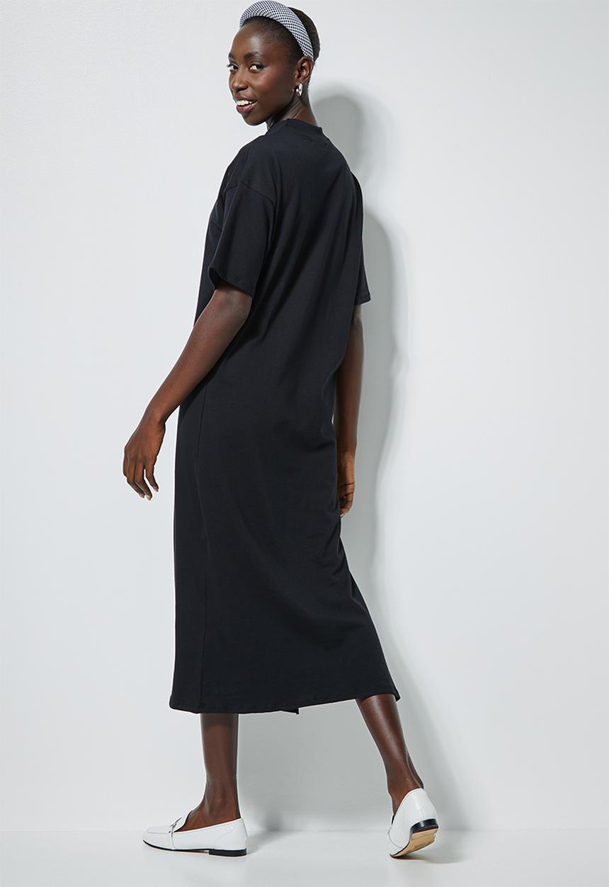 Superbalist - Crew neck T-shirt dress - black