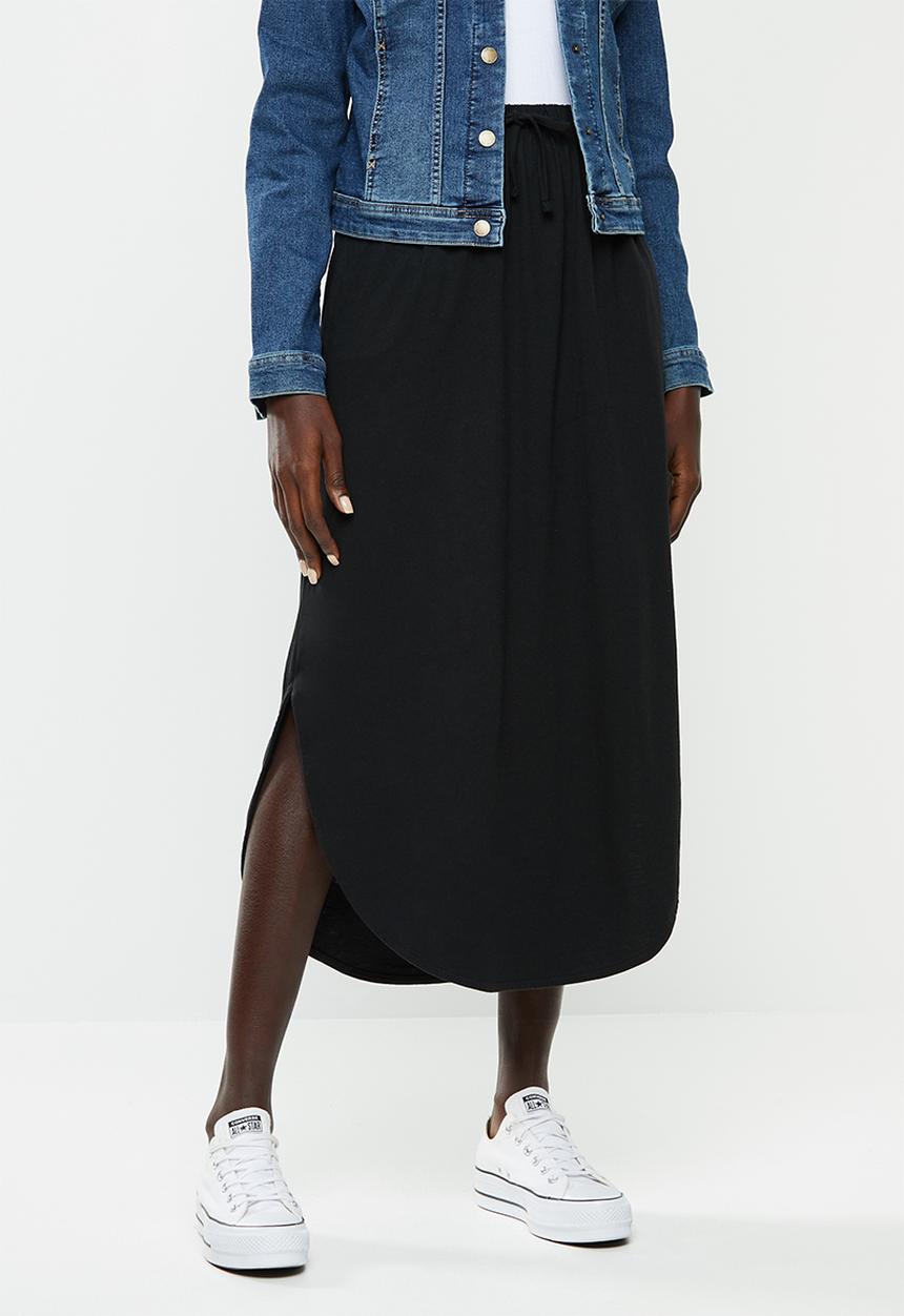 Jacqueline de Yong - Austin treats maxi skirt - black