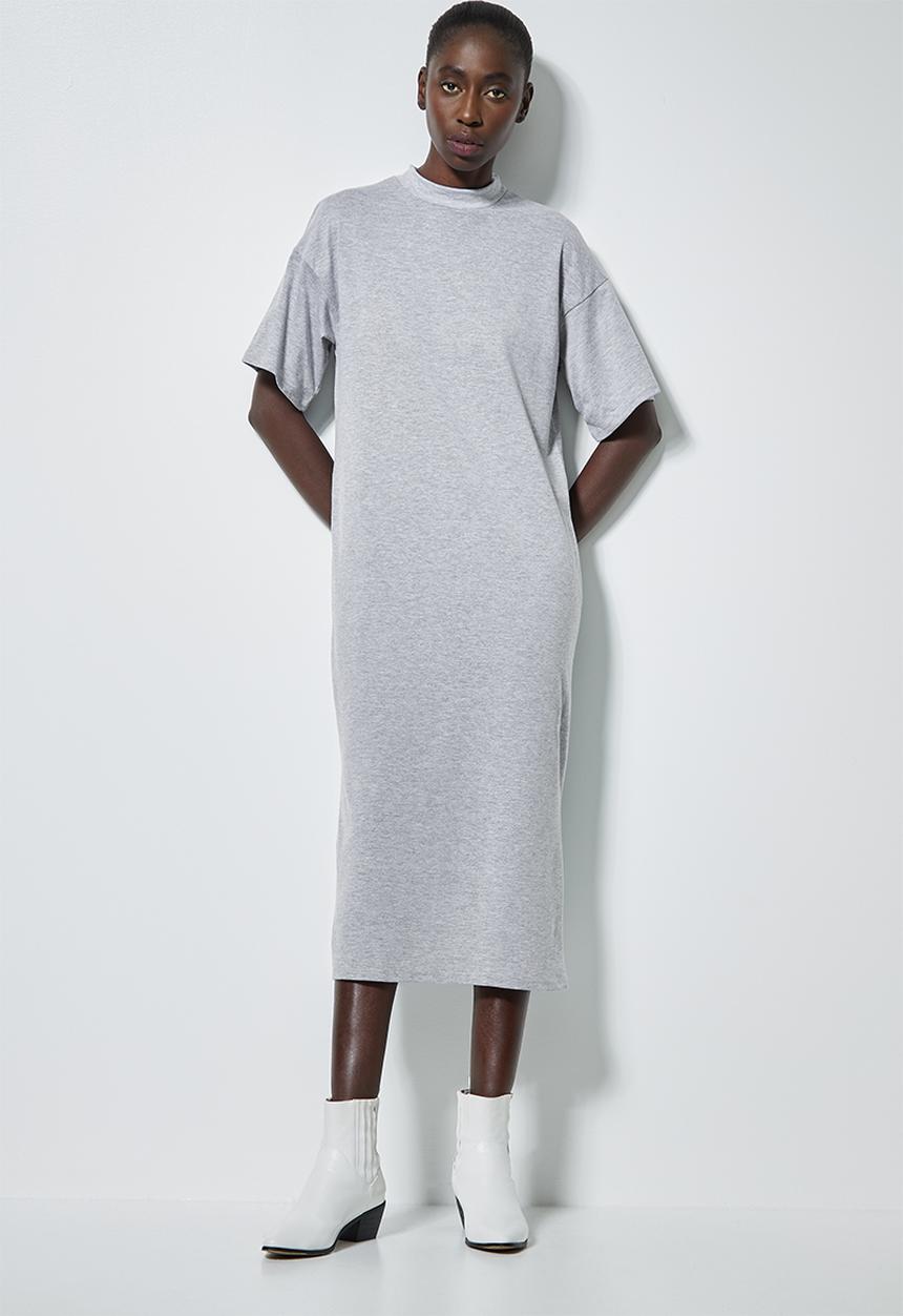 Superbalist - Crew neck T-shirt dress - grey