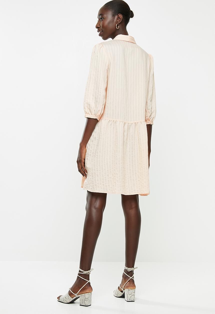 Vero Moda - Nicoline 3/4 striped tunic - peach