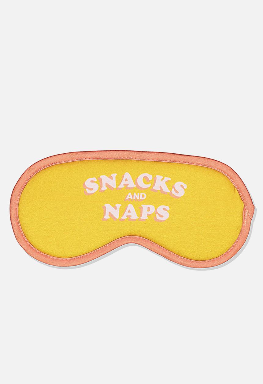 Typo - Premium eye mask - yellow 