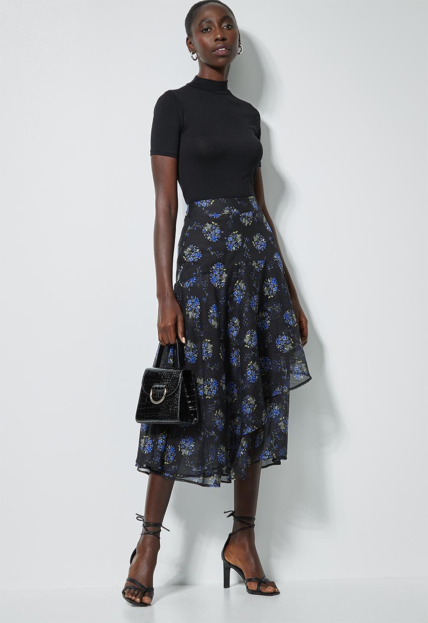 Superbalist - Floral asymmetric skirt - multi