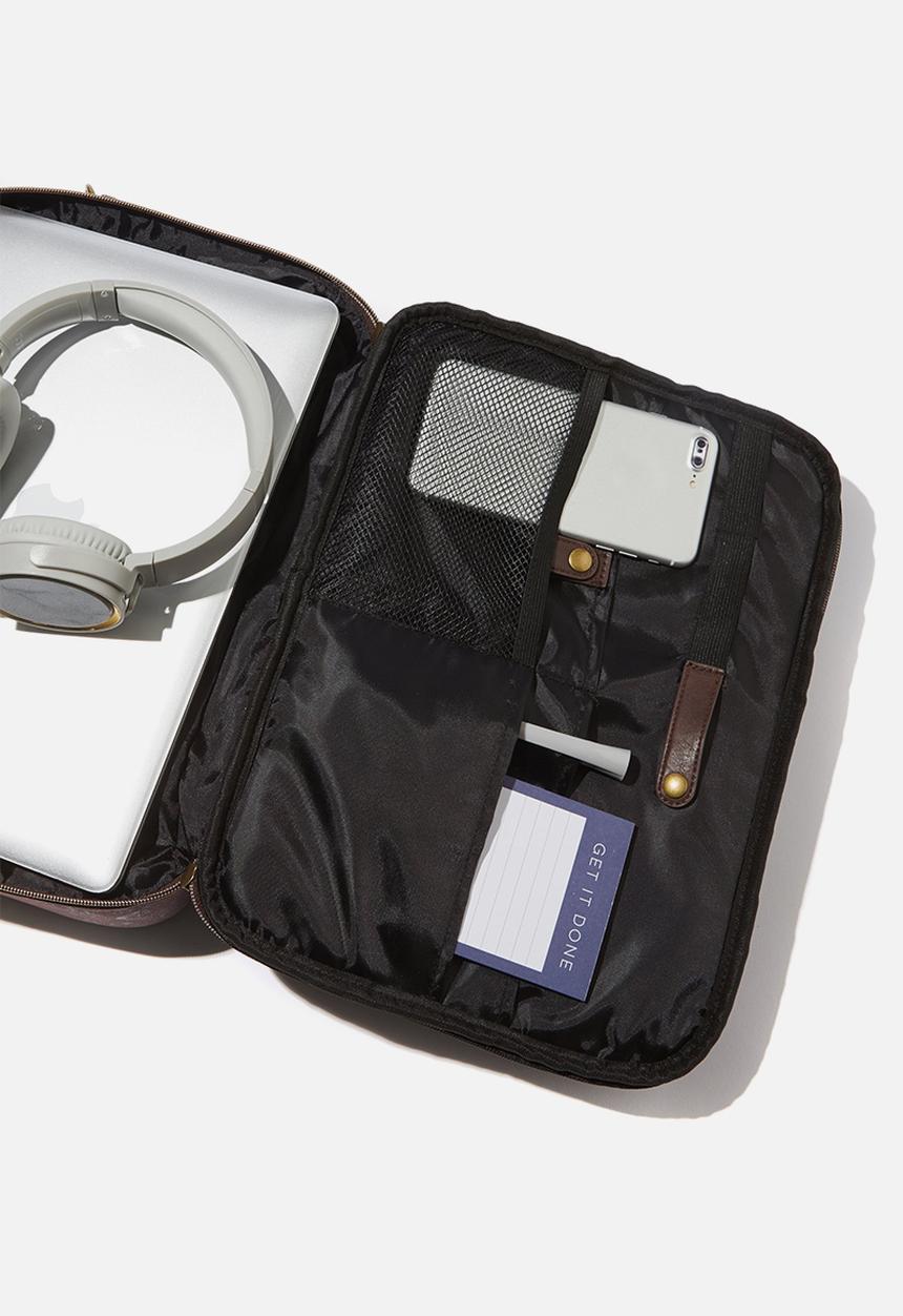 Typo - Mobile laptop folio - tan