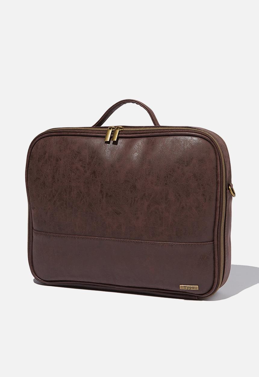 Typo - Mobile laptop folio - tan