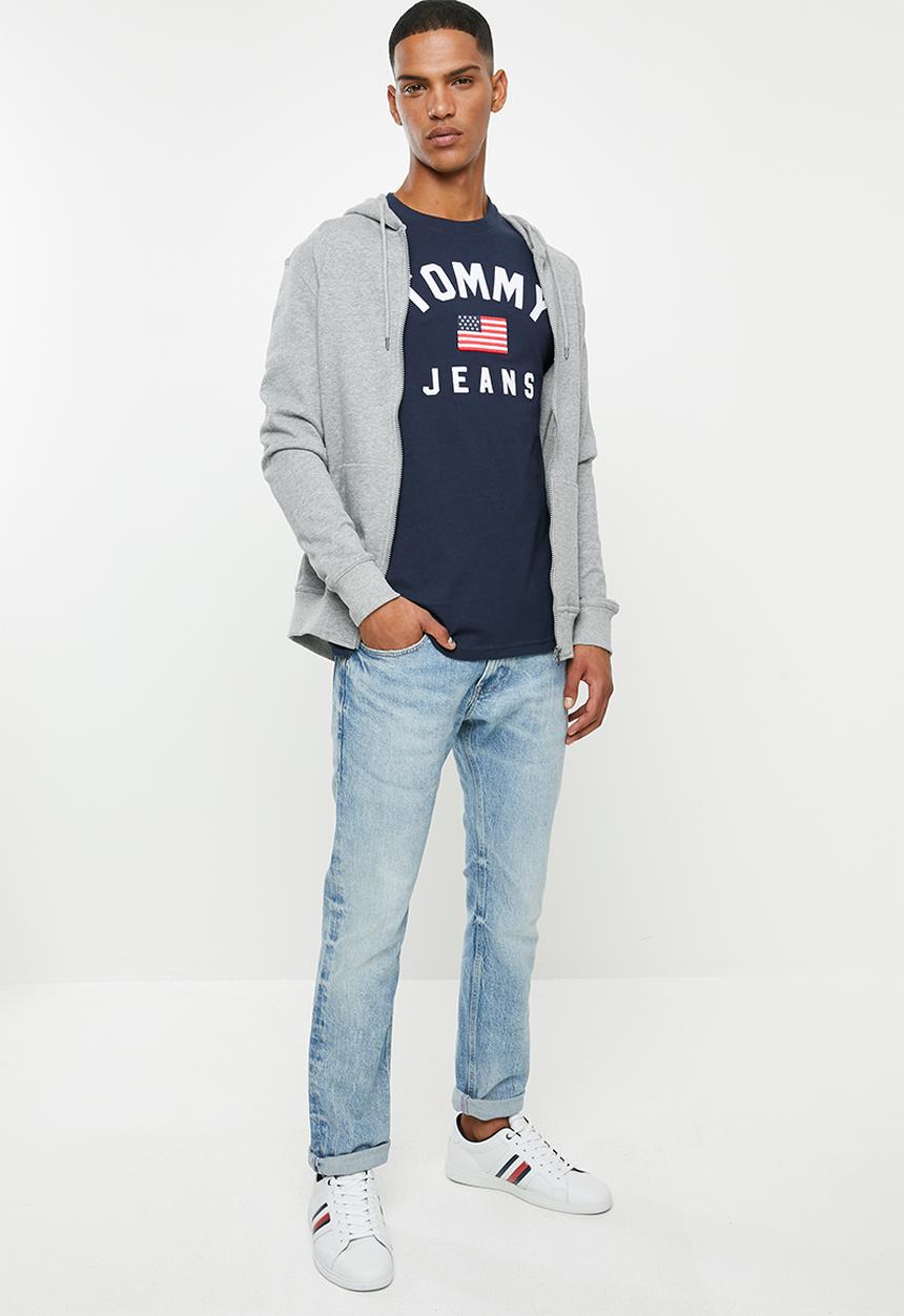 Tommy Hilfiger - Tjm USA flag short sleeve tee - navy