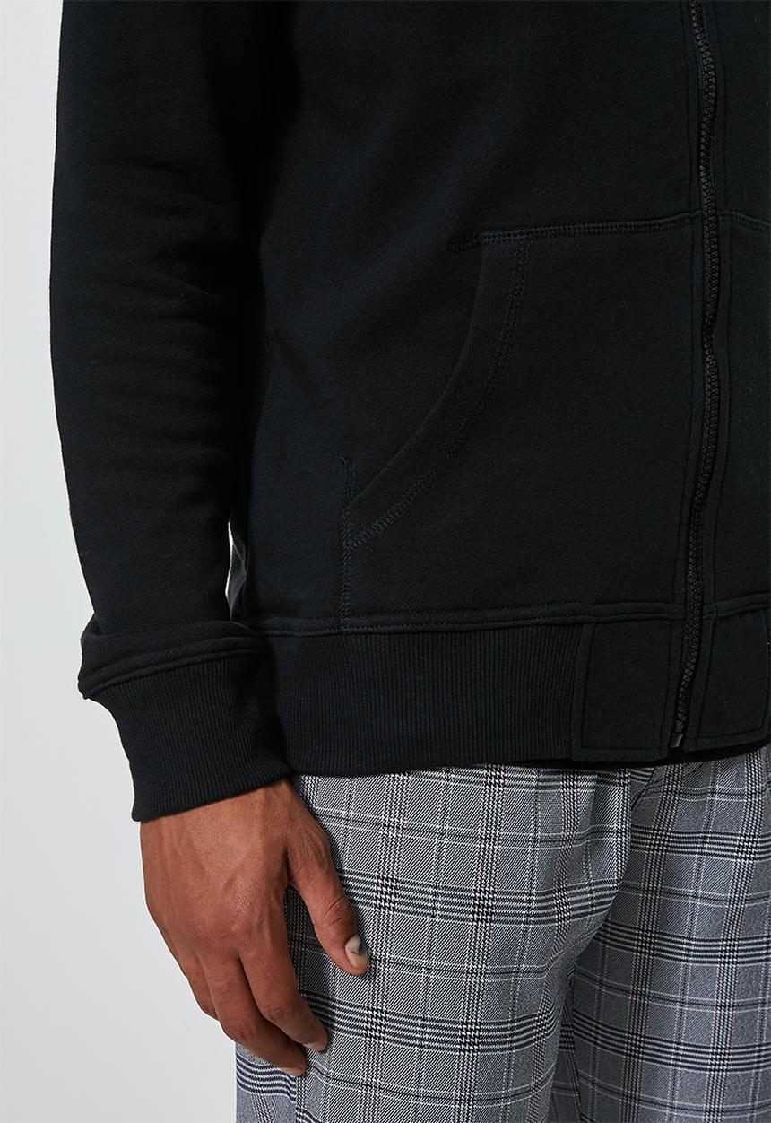 Superbalist - Noel zip through hoodie - black