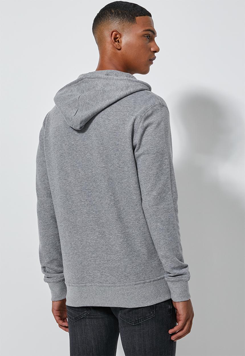 Superbalist - Noel zip through hoodie - grey