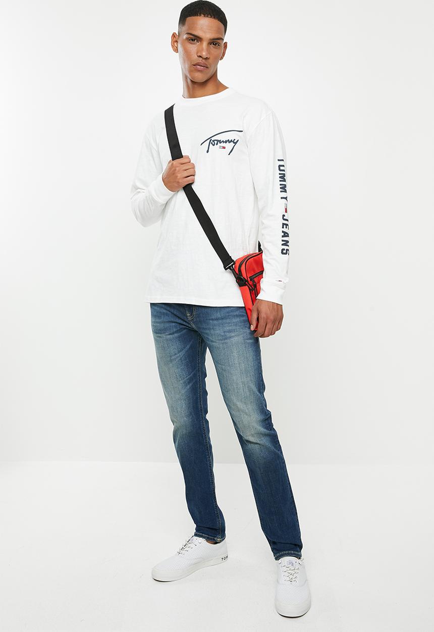 Tommy Hilfiger - Tjm sleeve logo long sleeve tee - white